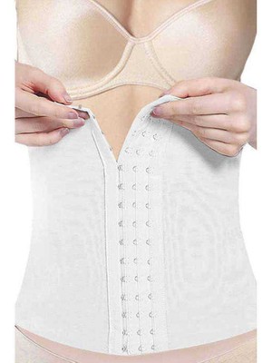 MidasTech Elit Life Göbek Bel Inceltici Karın Toparlayıcı Kadın Korse Beyaz 886 Nemere