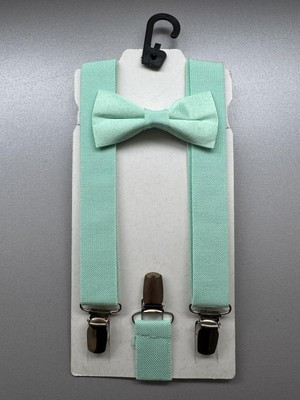 Meriç Bebe Ayarlanabilir Çocuk Pantolon Askısı ve Papyon Takımı