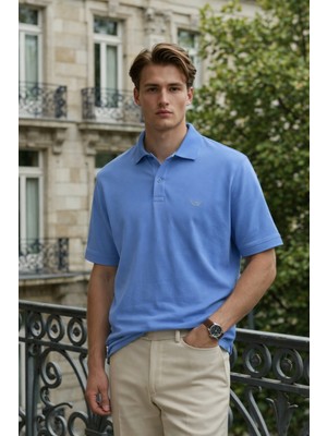 Damga Erkek Elite Comfort A.mavi Polo Yaka Tişört
