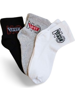 MidasTech Pamuklu Kısa Bilek Çorap Yazlık  No Limit 3 Çift Nemere