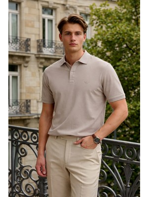 Damga Erkek Elite Comfort Taş Polo Yaka Tişört