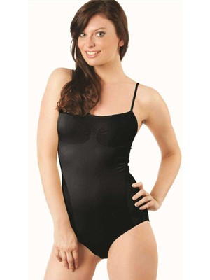 MidasTech Elit Life Ip Askılı Slip Dikişsiz Body Siyah Korse 876 Nemere