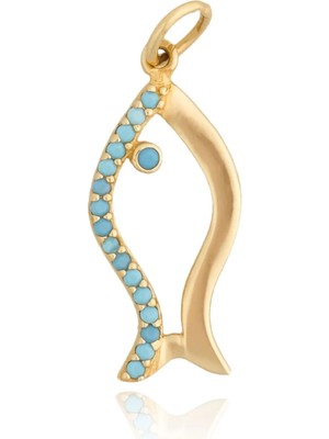 Berk Mücevherat 14 Ayar Altın Balık Kolye Ucu