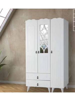 Yuvaset Home Şahin 3 Kapılı Aynalı Gardırop
