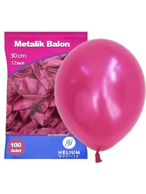 Parti Show Fuşya Balon Metalik 100 Adet