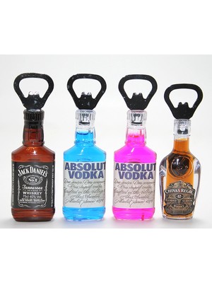 Alsepeteavm Ikonik Içki Şişesi Tasarımlı Magnetli Şişe Açacağı SPR4602