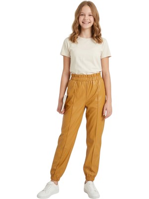 Crassi Kız Çocuk Deri Pantolon