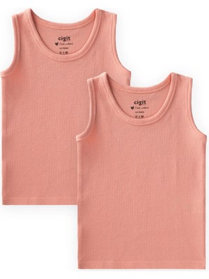 Cigit Ikili Geniş Askılı Atlet 2-11 Yaş Vafıl Somon