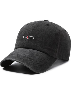 Valkyrie Low Battery Şapka Unisex Vintage Pamuk Ayarlanabilir Baseball Cap Minimal Tasarım Şapka