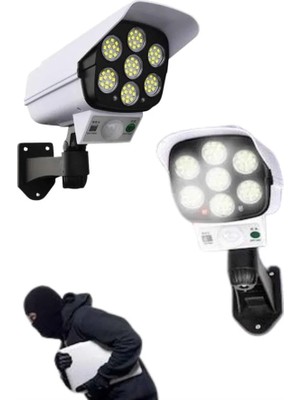 Renklime Solar Bahçe Aydınlatması Hareket Sensörlü Uzaktan Kumandalı Kamera Görünümlü