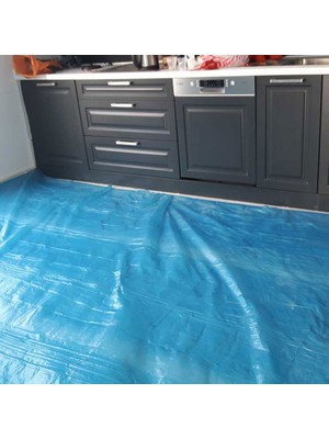 İntora 50 M2 Kalın Zemin Örtüsü Eşya Boya Badana Koruma Örtüsü 4X12.5 M