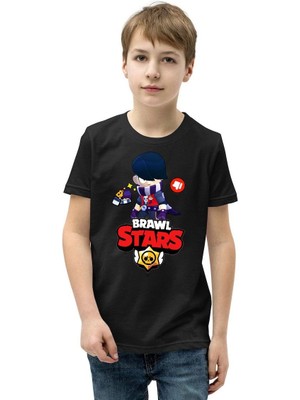 Çamaşır Kenti Bisiklet Yaka Kısa Kol Baskılı   T-Shirt - Siyah Midas Wear