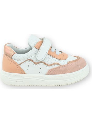 Nubebe Medi Kız Çocuk Hakiki Deri Günlük Ayakkabı Pudra