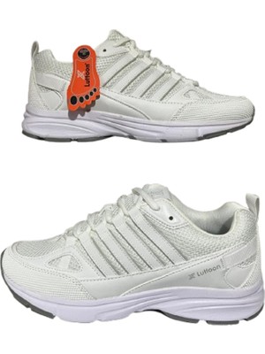 Lutton Beyaz Unisex Ortopedik Günlük Spor Ayakkabı