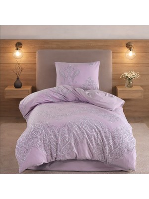 Pamuksu Markalı Etnik Desenli Tek Kişilik Nevresim Takımı | 3 Lastikli Çarşaf Seçeneği | 100% Pamuk -Kutulu