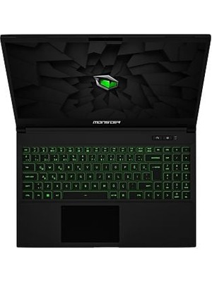 Monster Abra A5 V15.6 Model Intel I7-10750H Nvidia GTX1650 4gb Ek 8 GB Ram Bellek 256 GB SSD 2. El Ürün Kozmetik 10/9