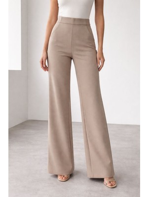 Yüksek Bel Geniş Paça Palazzo Pantolon