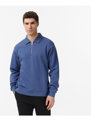 Nautica Erkek Mavi Regular Fit Sweatshirt K57094T.4BU