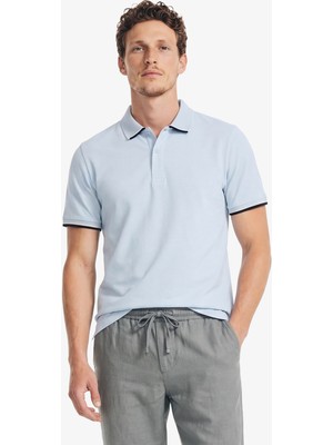Nautica Erkek Mavi Regular Fit Pima Cotton Polo Yaka T-Shirt K65233T.4NG