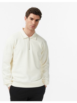 Nautica Erkek Ekru Regular Fit Sweatshirt K57094T.1MA