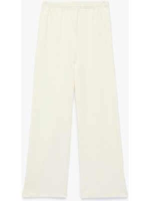 Koton Kız Çocuk Beli Lastikli Normal Paça Pamuklu Basic Pantolon 6SKG40176AK