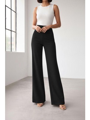Yüksek Bel Geniş Paça Palazzo Pantolon