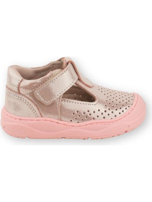 Nubebe Irish Kız Ilk Adım Ayakkabısı Deri ve Direkli Pudra Iğne