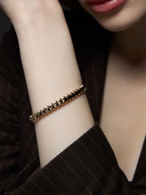 Ekinci Kuyumculuk 14 Ayar Altın Prizma Bilezik – Gücün Işıltılı Yansıması