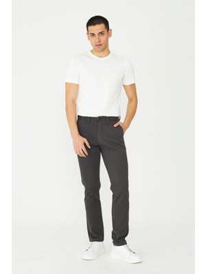 White Stone Antrasit Smart Casual Erkek Chino Pantolon