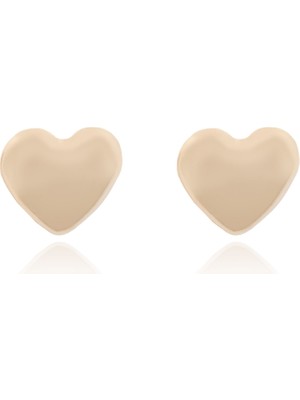 Berk Mücevherat 14 Ayar Altın Kalp Figürlü Çocuk Küpe