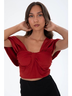 Modazeyosh Düşük Omuz Dekolteli Bluz