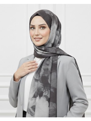 Lara Shawls Premium Çiçek Desen Tensel Şal