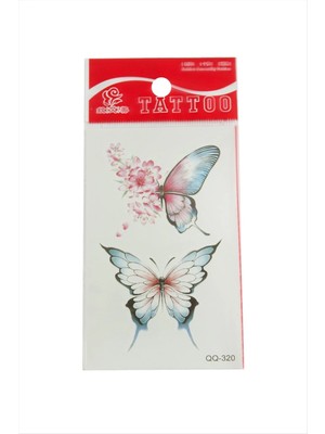 MidasTech Kelebek Tattoo Dövme Sticker Nemere