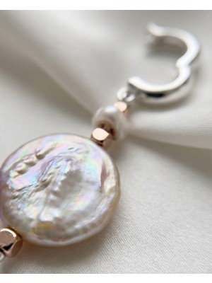 Altın Kaplama Açılabilir Klipsli Barok Inci Charm