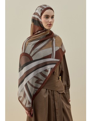 Merwish Mucci Kadın Şal 2611 Kahve