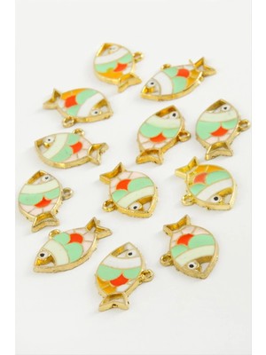 MidasTech Balık Tek Kulp Mineli Bileklik ve Kolye Ucu Aparatı 1 Adet Nemere