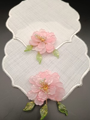 Zeynep Ela Kahve Yanı Kokteyl Taslı Sunum Peçete 2 Adet Pembe