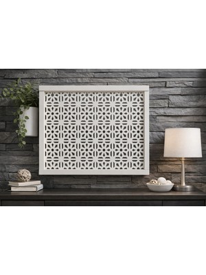 EyluX Shop Modern Dekoratif Duvara Asılabilir Sigorta ve Modem-Wifi Saklama Kutusu 30X40 cm Derinlik 10CM