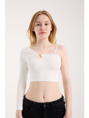 Modazeyosh Kadın Tek Omuz Askılı Bluz