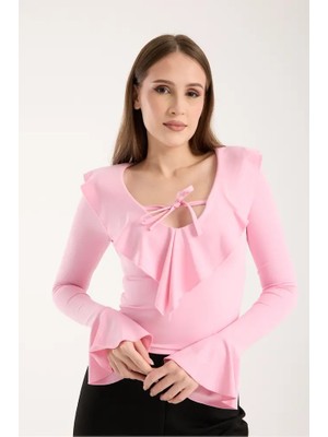 Modazeyosh Kadın Volanlı Bluz