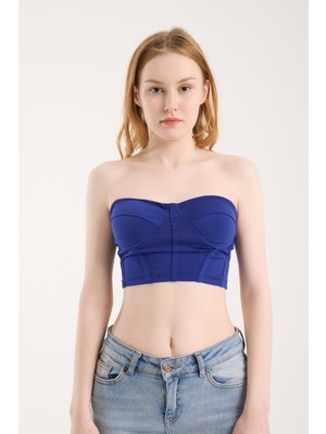 Modazeyosh Kadın Göğüs Detay Şeritli Bustiyer