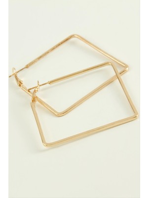 MidasTech Kare Halka Küpe 4,5 cm Nemere