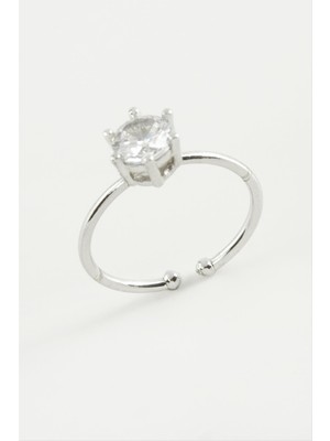 MidasTech Zirkon Tektaşlı Yüzük Nemere