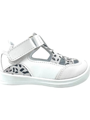 Nubebe Lyon Kız Çocuk Ilk Adım Ayakkabısı Beyaz