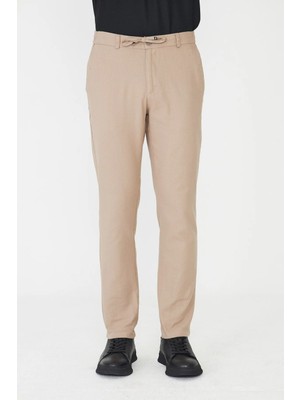 White Stone Bej Erkek Rahat Kalıp Spor Jogger Pantolon