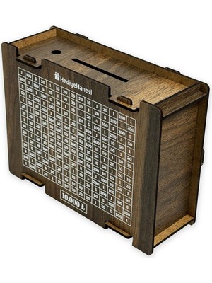 Özbience Ahşap Para Biriktirme Kutusu, Hedef Kumbara, Hediyelik Tasarım