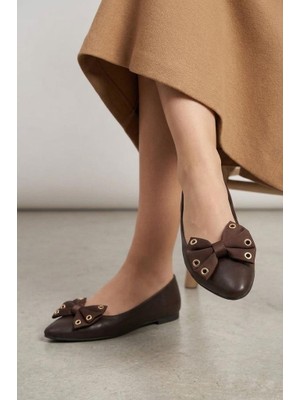 Papuçcity Fendi 03416 Kadın Günlük Fiyonklu Babet