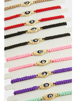 MidasTech Nazar Makrome Örgülü Bileklik Nemere