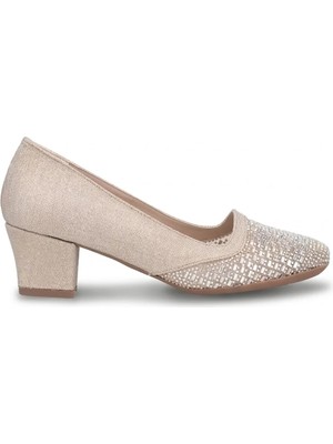 Beety 26BY23.86010 Kadın Klasik Topuklu Ayakkabı Altın