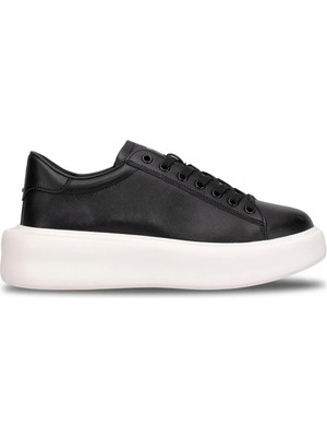 Lufian 111230328 Gage Erkek Hakiki Deri Klasik Sneaker Siyah